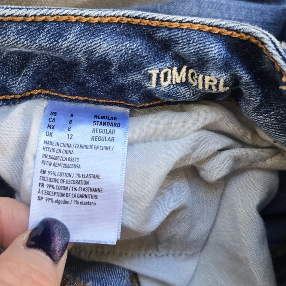 American Eagle Tomgirl Women's Blue Jeans - Picture 9 of 10